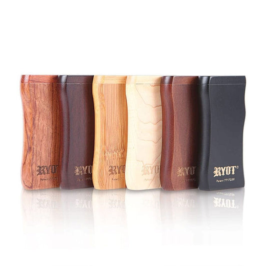 RYOT WOODEN MAGNETIC DUGOUT WITH MATCHING ONE HITTER - Discreet Smoker