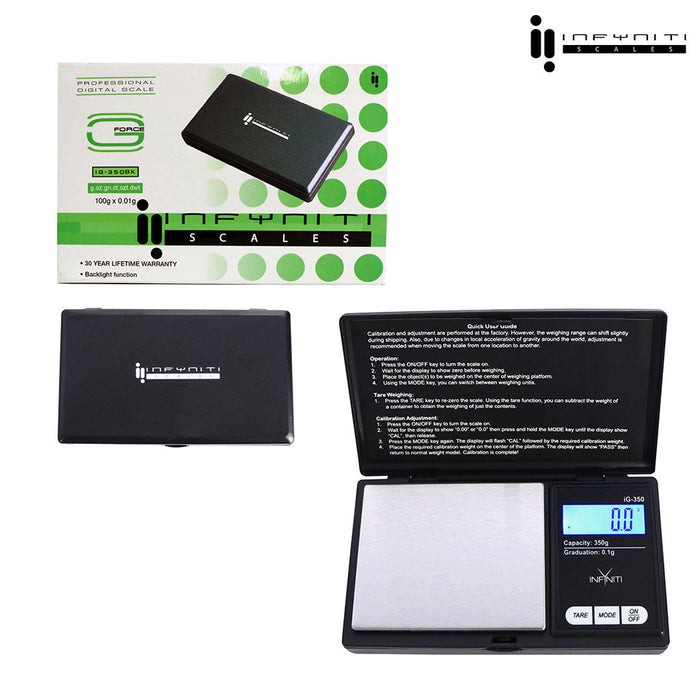 G-Force; 350g X 0.1g, Pocket Scales, Black