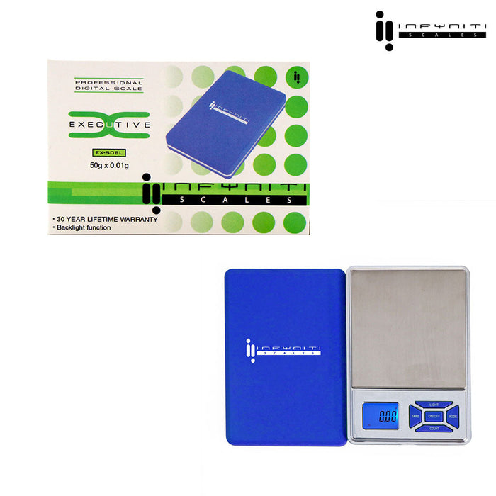 Executive; 50g X0.01g, Pocket Scales, Blue