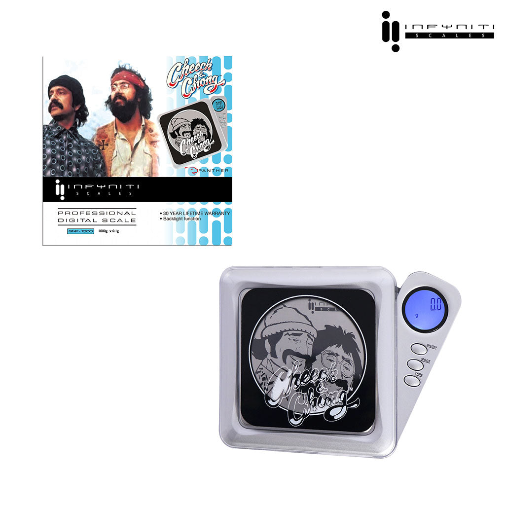 Cheech and Chong Panther - 1000g X 0.1g Pocket Scale - Discreet Smoker
