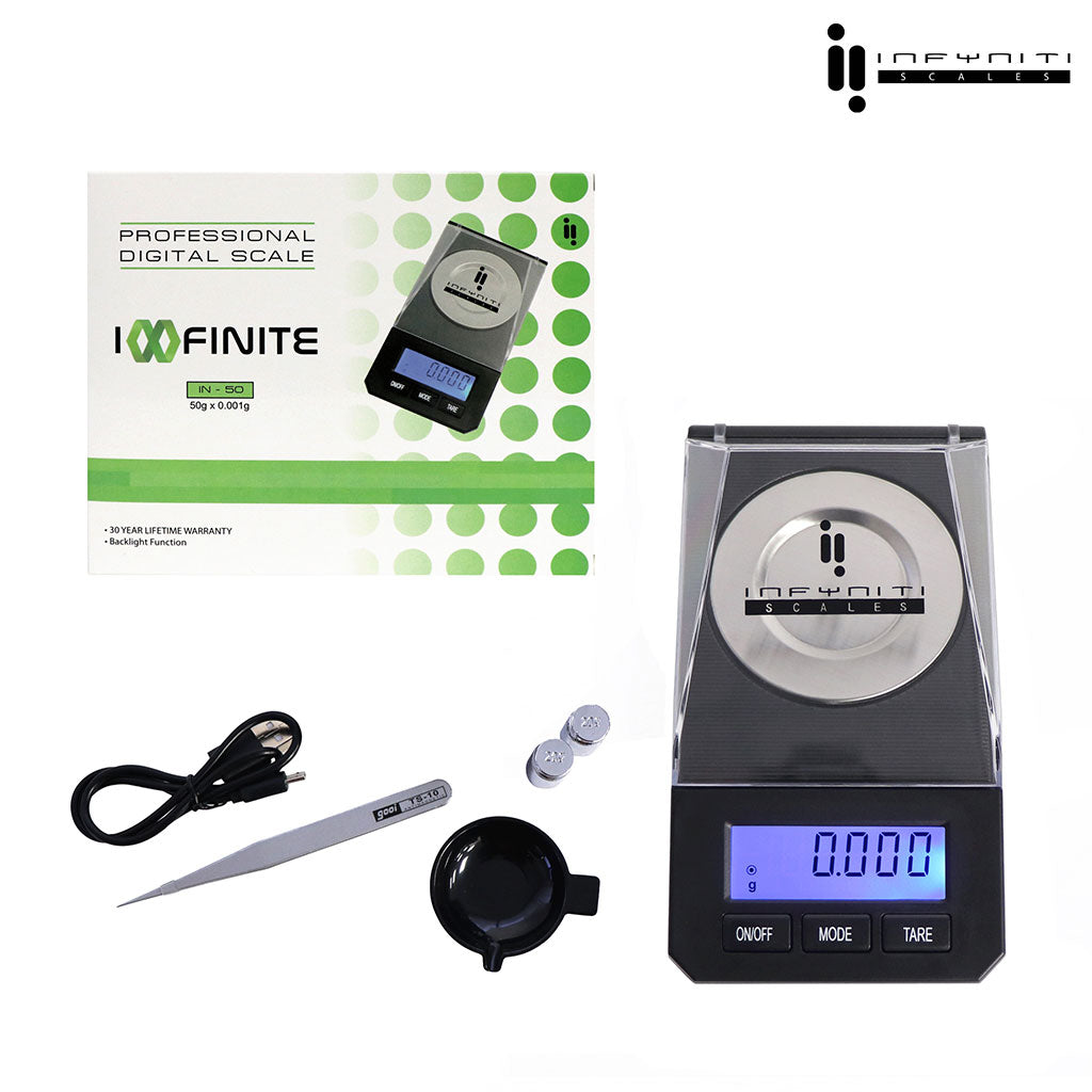 Infinite; 50g X 0.001g, Pocket Scales - Discreet Smoker