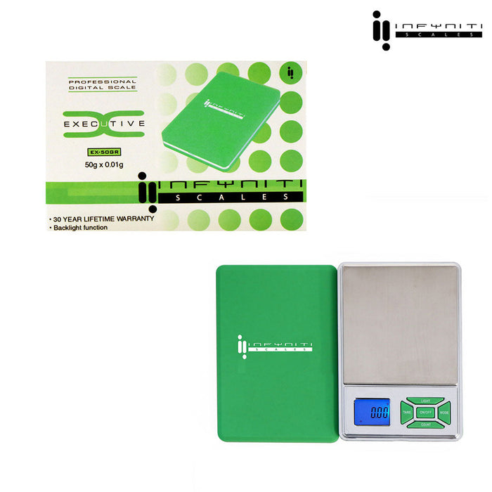 Executive; 50g X0.01g, Pocket Scales, Green