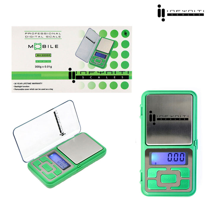 Mobile; 300g X 0.01g, Pocket Scales, Green