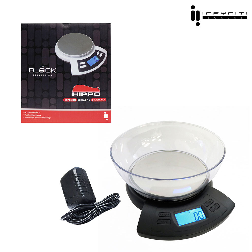 Hippo; 2000g X 0.1g, Table Scales - Discreet Smoker