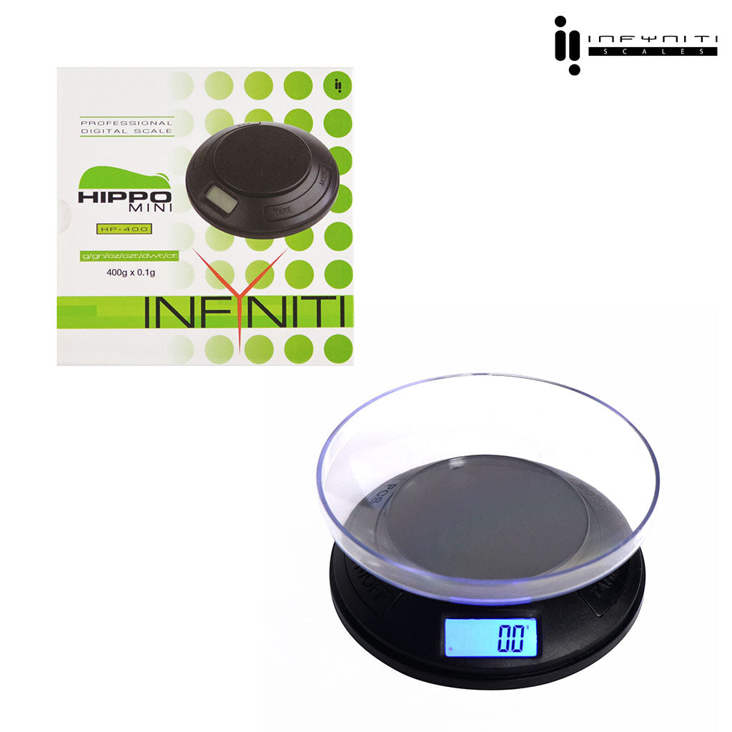 Mini-Hippo; 400g X 0.1g, Table Scales - Discreet Smoker