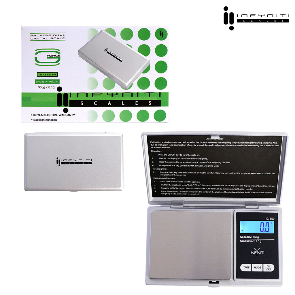 G-Force; 350g X 0.1g, Pocket Scales - Discreet Smoker