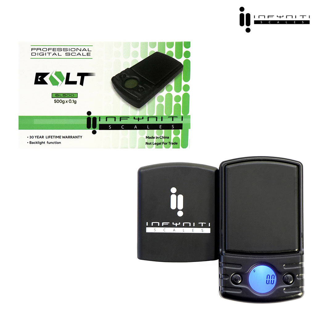 Bolt; 500g X 0.1g, Pocket Scales - Discreet Smoker