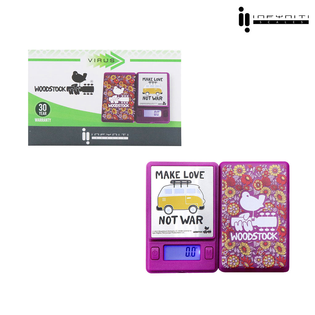 Woodstock, Make Love Virus - 500g X 0.1g Scale - Discreet Smoker