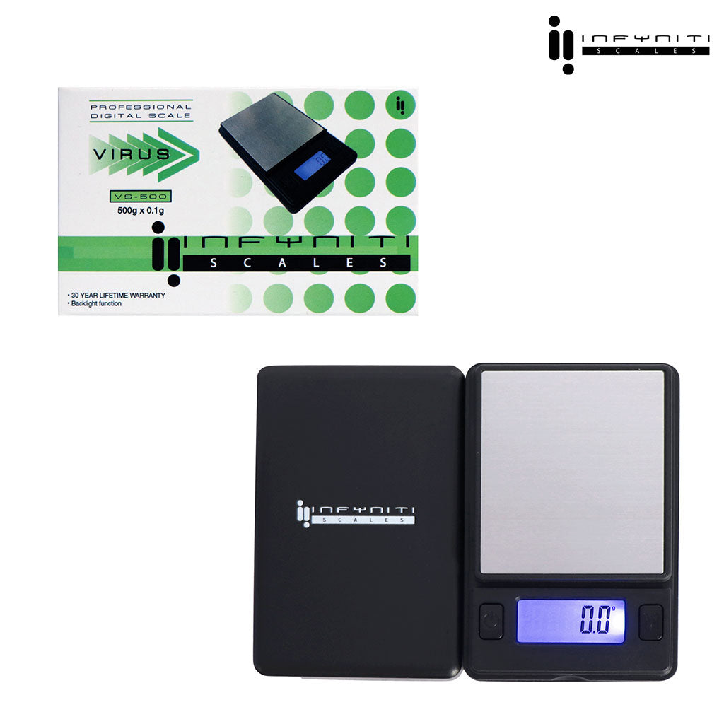 Virus; 500g X 0.1g, Pocket Scale - Discreet Smoker