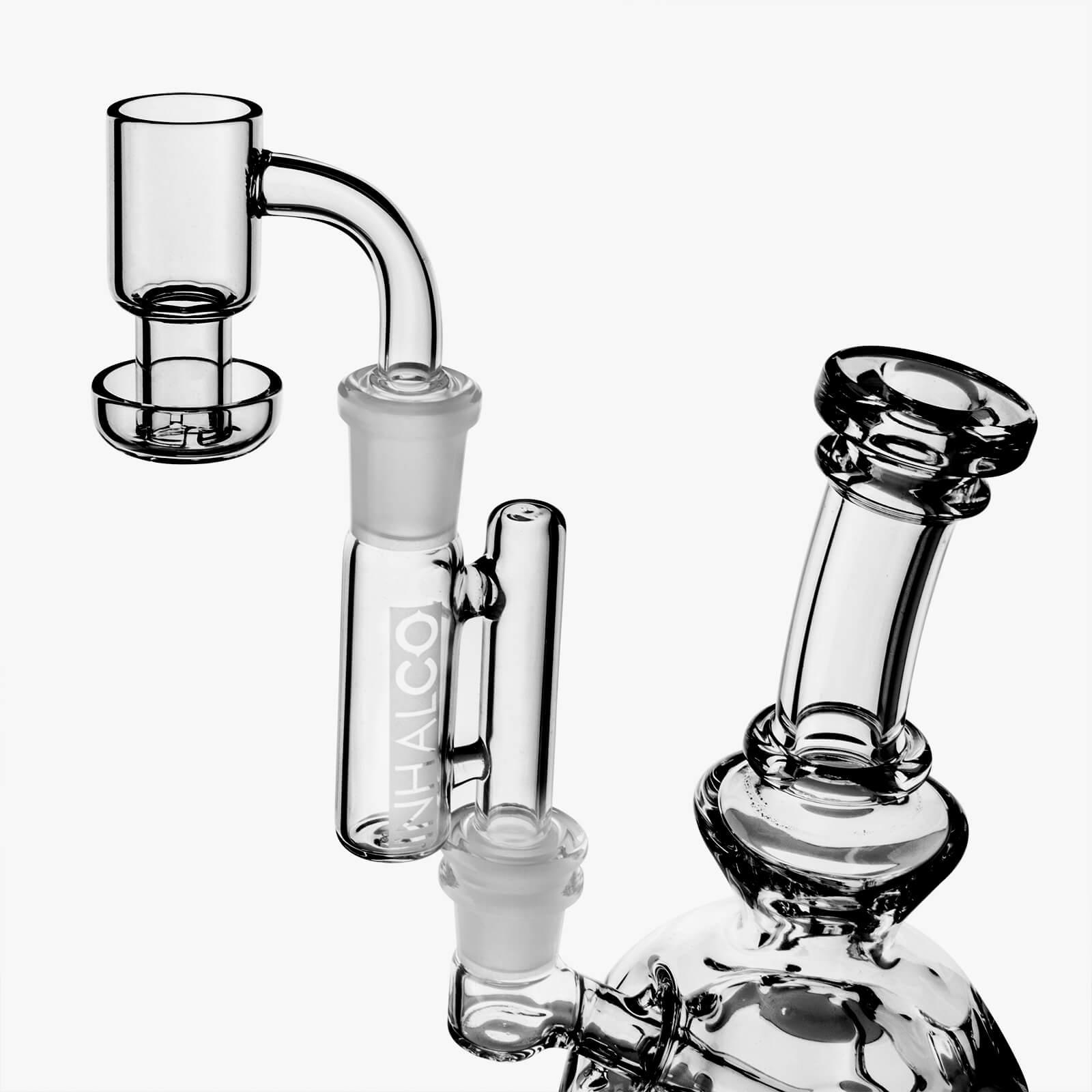 14mm Glass Drop Down Reclaim Catcher - Discreet Smoker