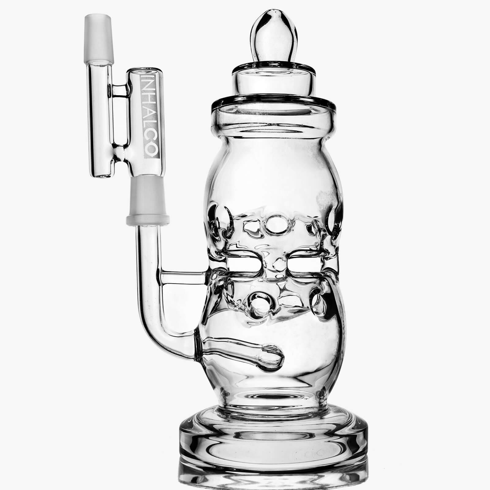 14mm Glass Drop Down Reclaim Catcher - Discreet Smoker