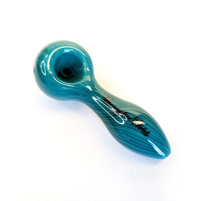 Inside Out Linework Hand Pipe Spoon, Turquoise