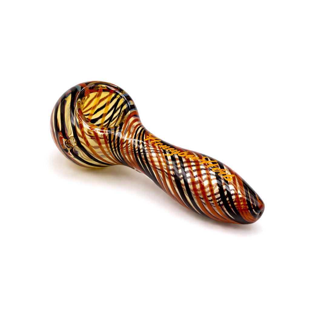 INSIDE OUT LINEWORK SWIRL HAND PIPE SPOON - Discreet Smoker