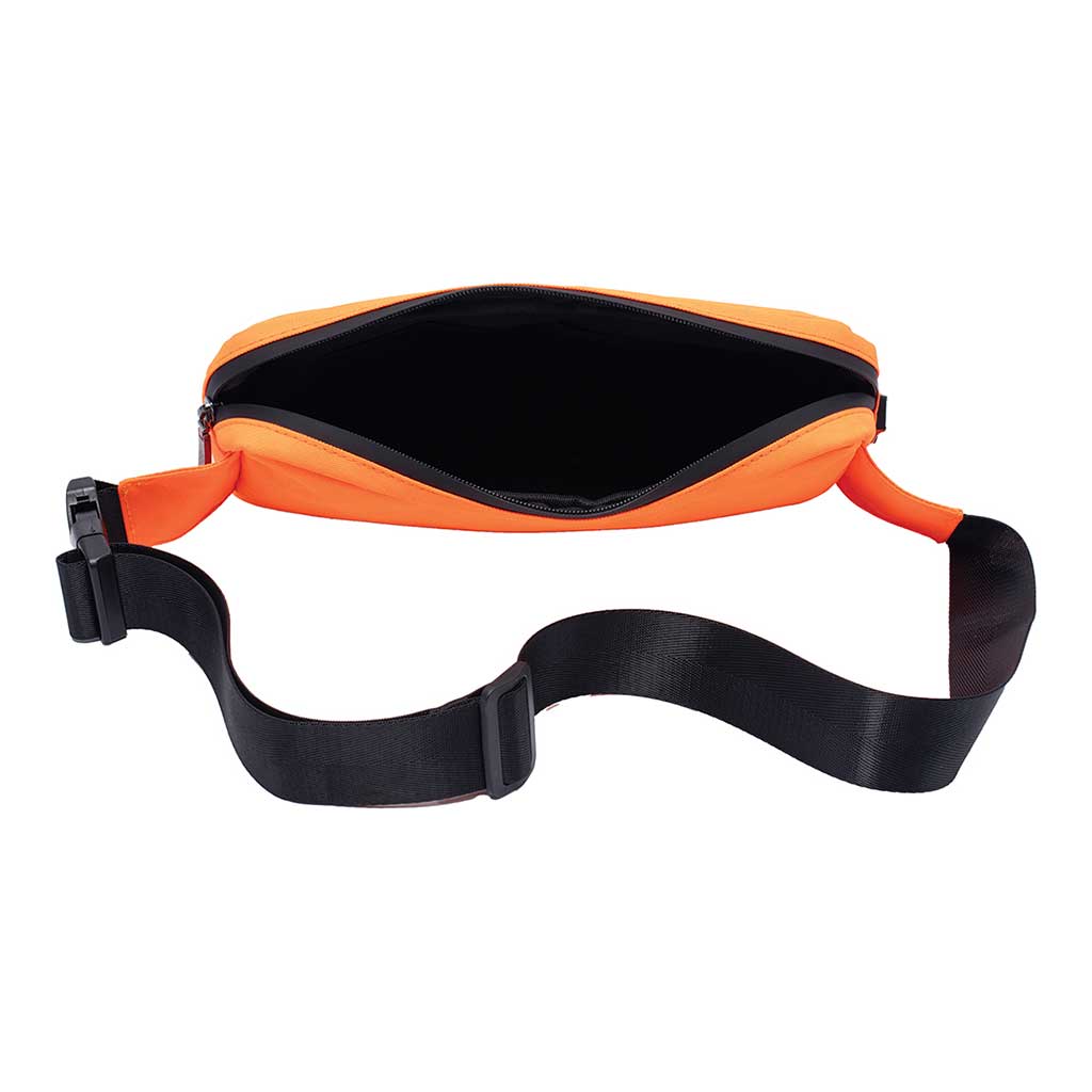 11.5IN X 5.5IN X 2IN SMELLPROOF SLING BAG - NEON ORANGE - Discreet Smoker