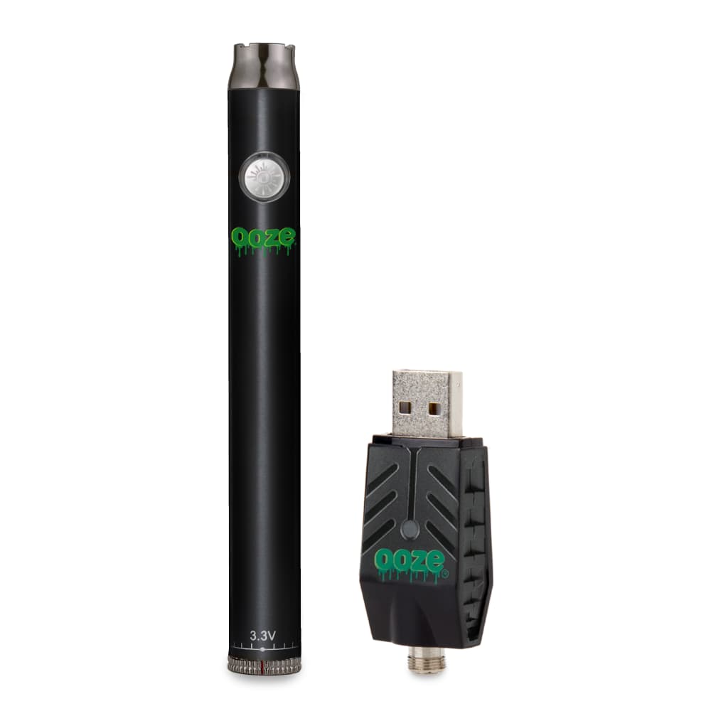 Ooze Slim Twist 510 Thread 320 mAh CBD Vape Pen Battery + USB Charger - Discreet Smoker