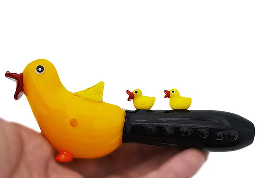 Flock of Ducks Glass Pipe - Discreet Smoker