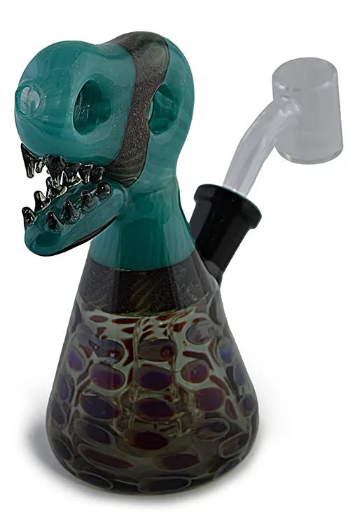 Dino Head Dichro Glass Rig - Discreet Smoker