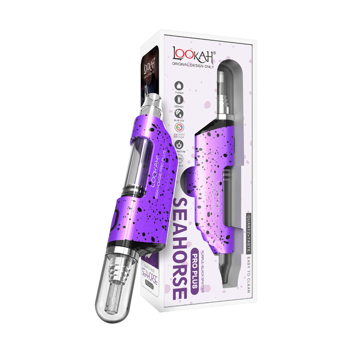 Lookah Seahorse Pro Plus, Spatter - Purple Black