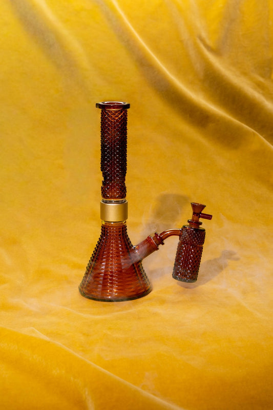 Jane West x Prism Ash Catcher 14mm 45° | Amber - Discreet Smoker