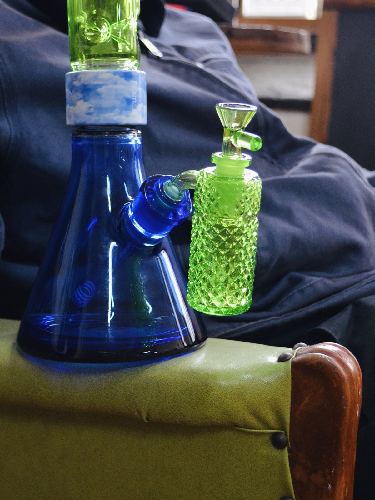 Jane West x Prism Ash Catcher 14mm 45° | Light Green Slime