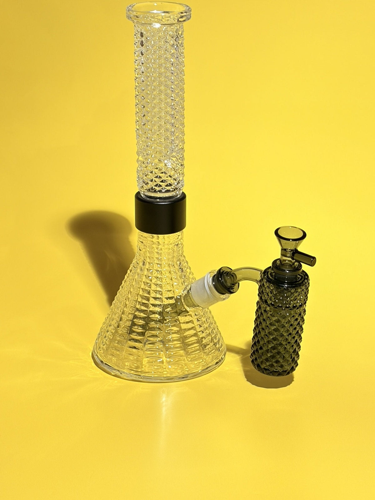 Jane West x Prism Ash Catcher 14mm 45° | Smoke Gray - Discreet Smoker