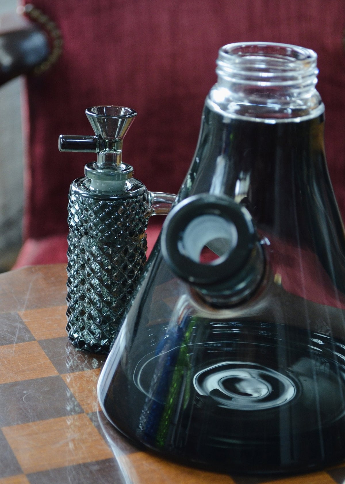 Jane West x Prism Ash Catcher 14mm 45° | Smoke Gray - Discreet Smoker
