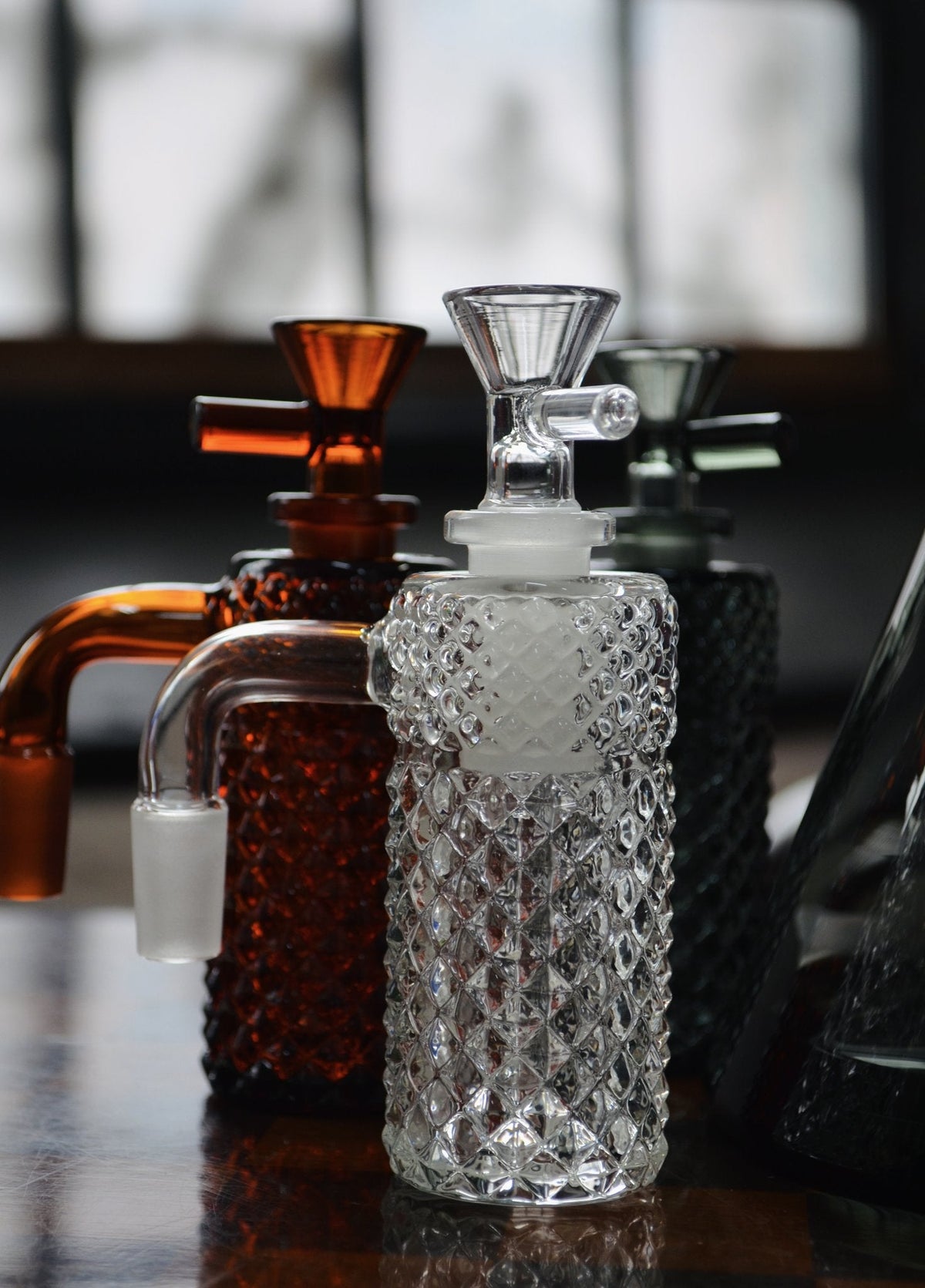 Jane West x Prism Ash Catcher 14mm 90° | Clear - Discreet Smoker