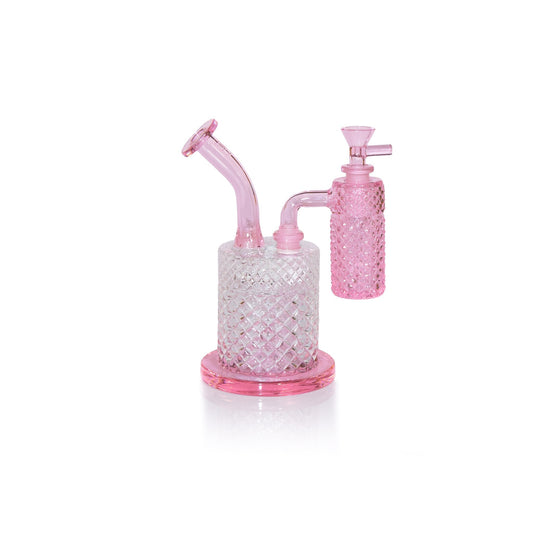 Jane West x Prism Ash Catcher 14mm 90° | Pink - Discreet Smoker