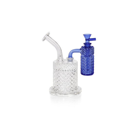 Jane West x Prism Ash Catcher 14mm 90° | Sapphire Blue - Discreet Smoker