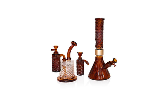 Jane West x Prism Ash Catcher 14mm 90° | Amber - Discreet Smoker