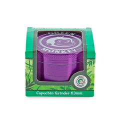 Green Monkey Grinder - Capuchin 4pc - 63mm - Discreet Smoker