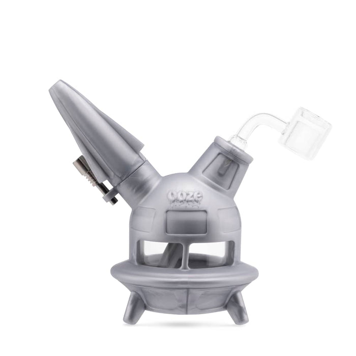 Ooze UFO Silicone Water Pipe, Stellar Silver