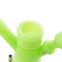 Ooze Hyborg Silicone Glass 4-in-1 Hybrid Water Pipe and Nectar Collector - Discreet Smoker