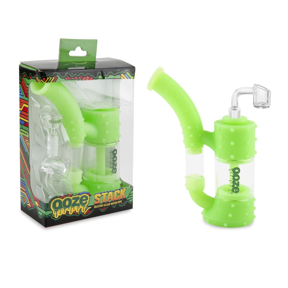 Ooze Stack Pipe Silicone Bubbler - Discreet Smoker