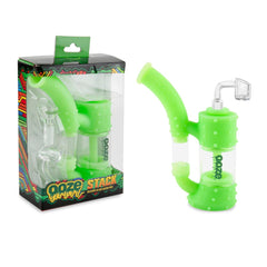 Ooze Stack Pipe Silicone Bubbler - Discreet Smoker