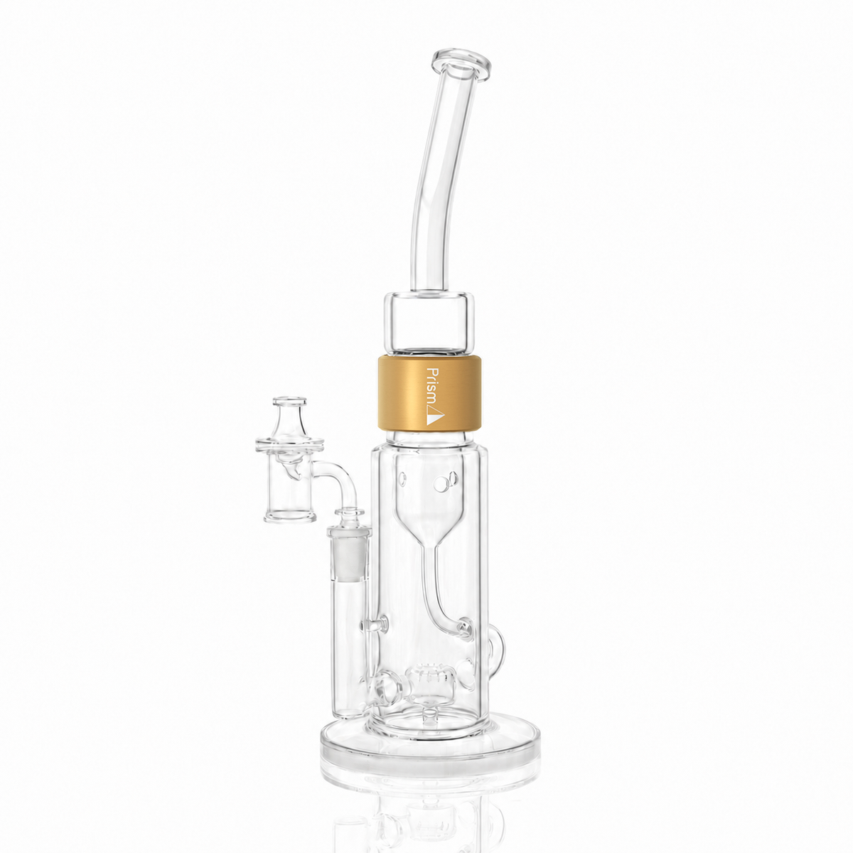 Clear Bent Klein Incycler - Discreet Smoker