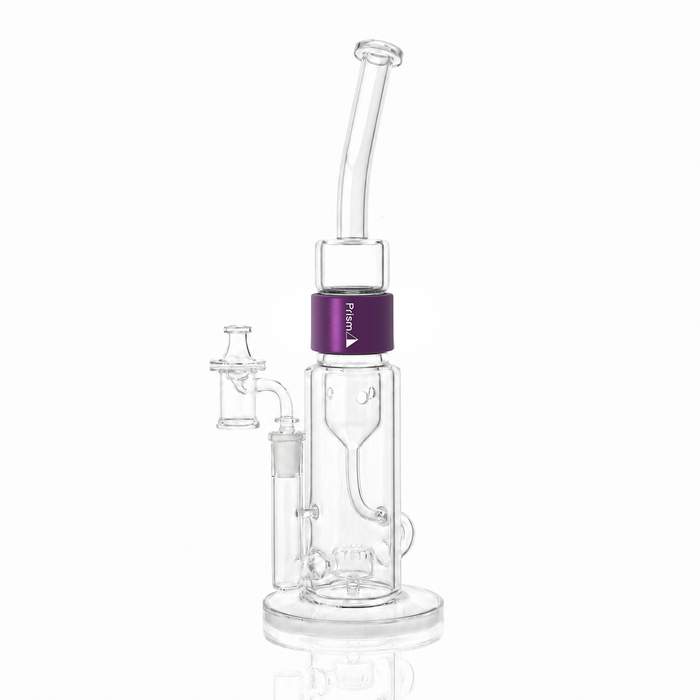 Clear Bent Klein Incycler, Purple