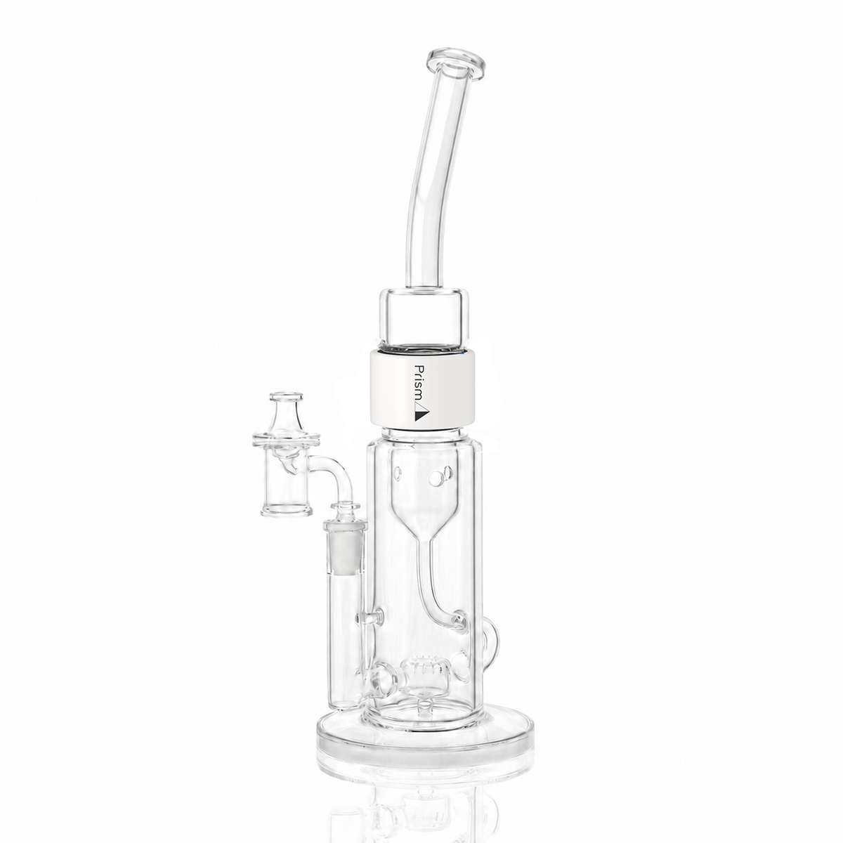 Clear Bent Klein Incycler - Discreet Smoker