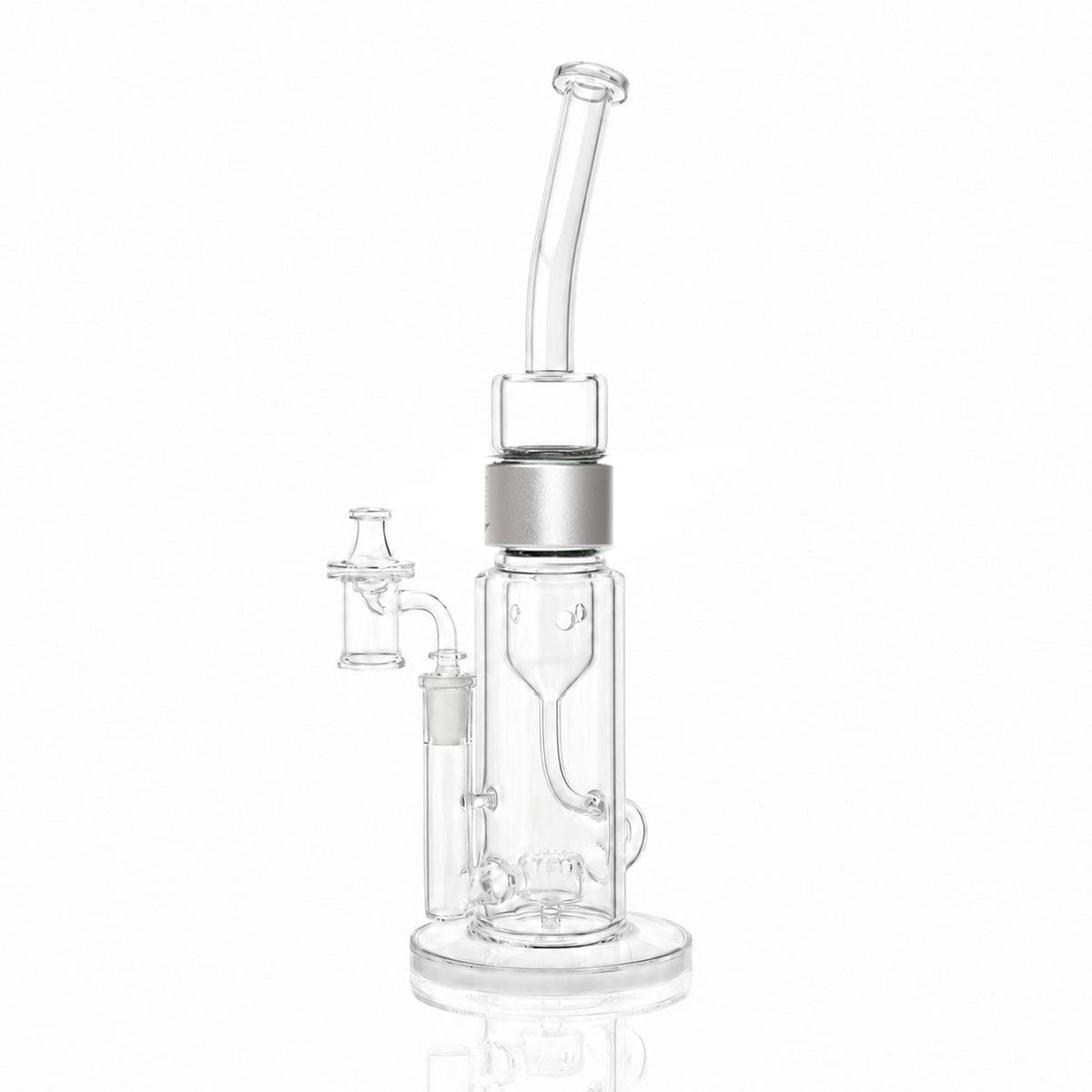 Clear Bent Klein Incycler - Discreet Smoker