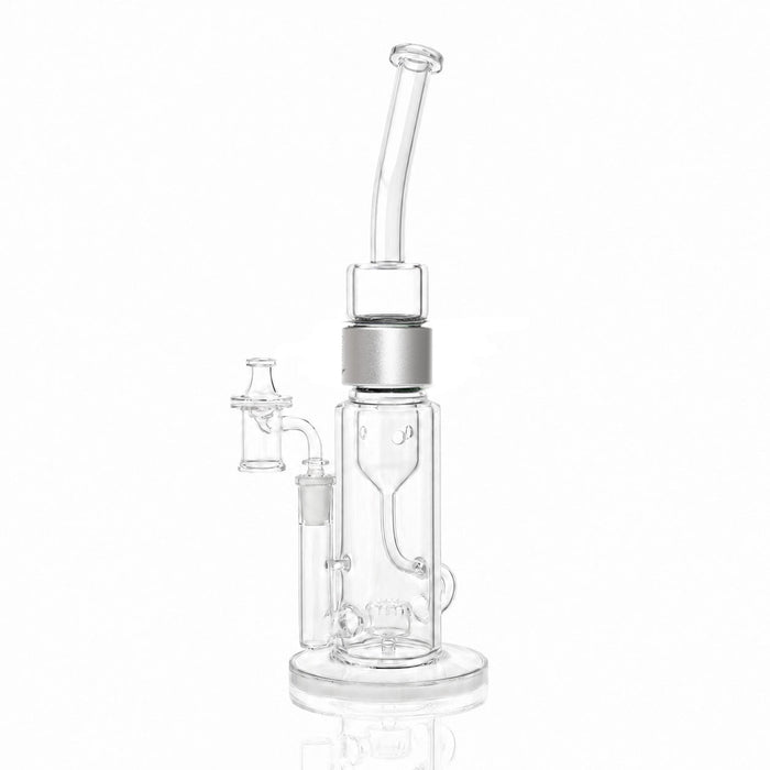 Clear Bent Klein Incycler, Silver