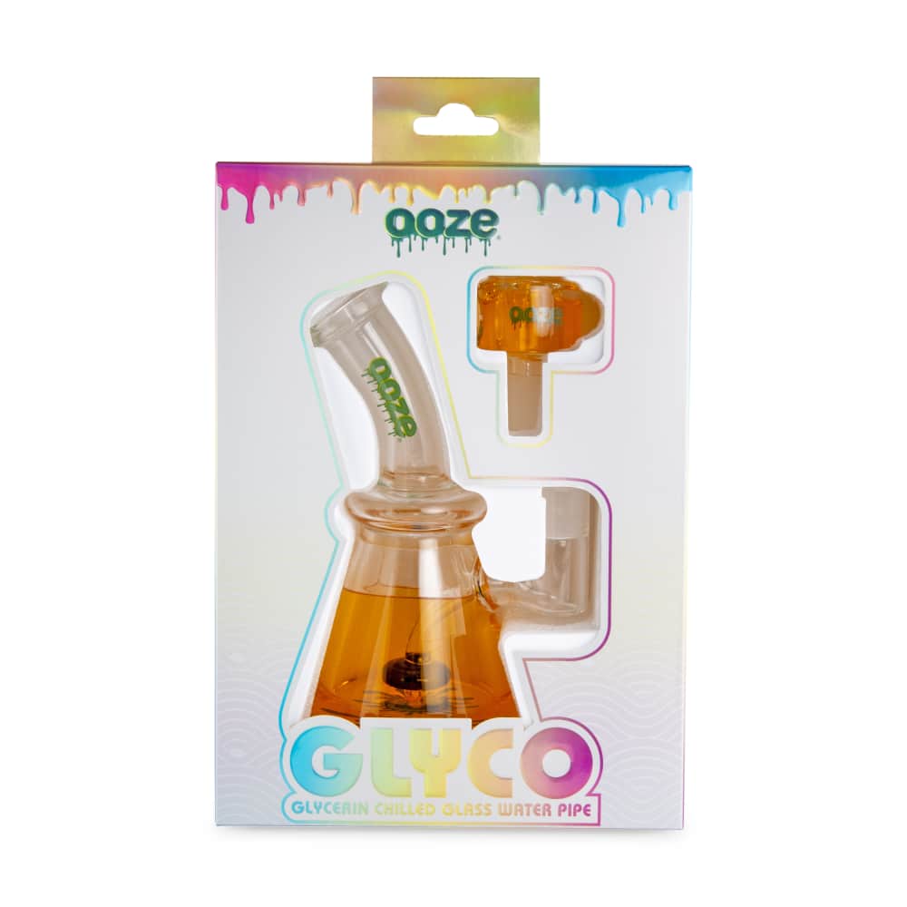 Ooze Glyco Bong Glycerin Chilled Glass Water Pipe - Discreet Smoker