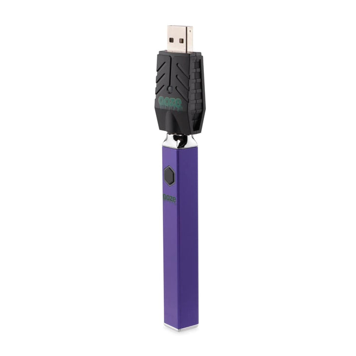 Ooze Quad 510 Thread 500 mAh Square Vape Pen Battery, Ultra Purple