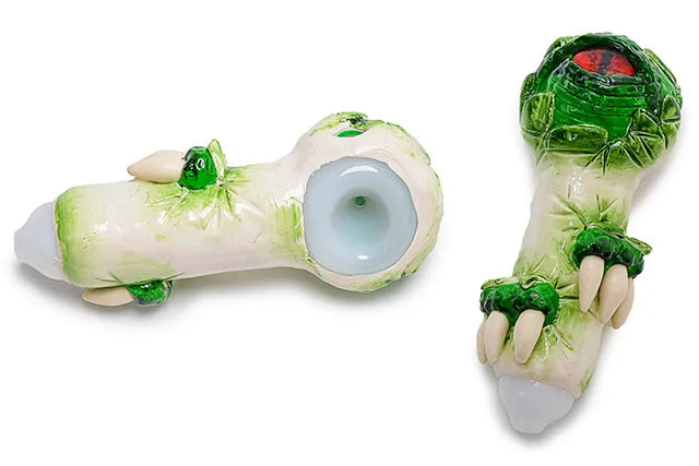 Clay Monster Teeth Handpipe - Discreet Smoker