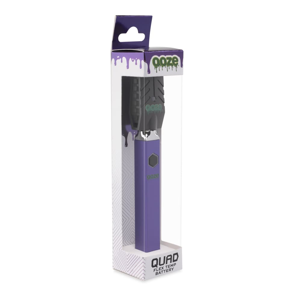 Ooze Quad 510 Thread 500 mAh Square Vape Pen Battery - Discreet Smoker