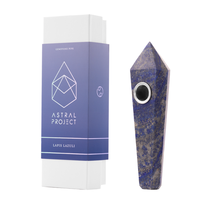 Gemstone Pipe, Lapis Lazuli