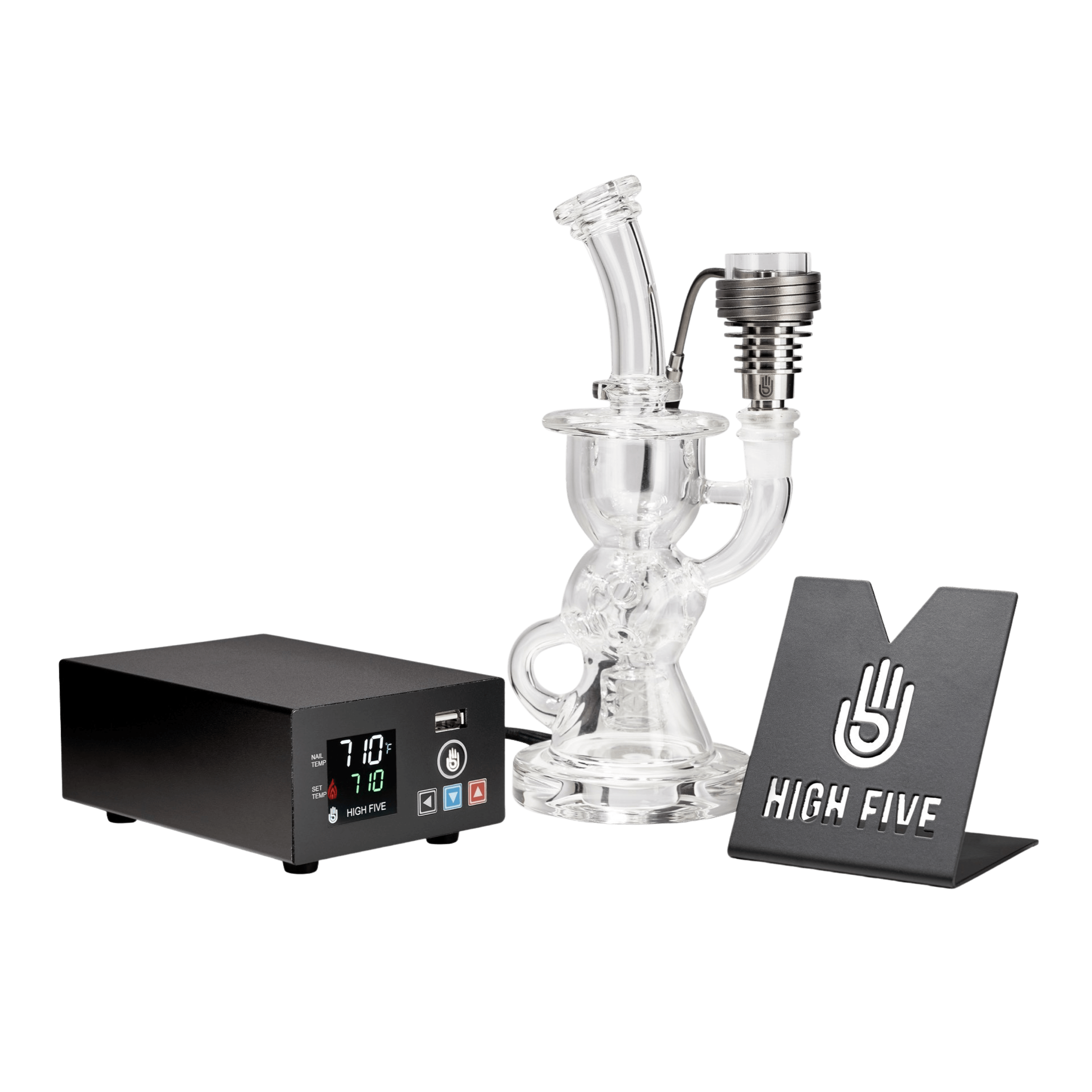 LCD E-Nail Hybrid Nail & Rig Kit - Discreet Smoker