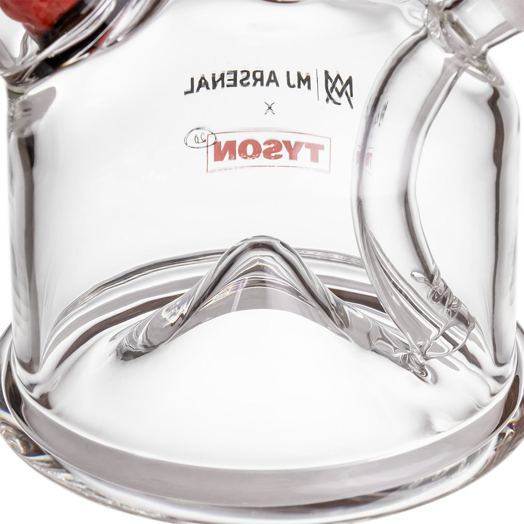 MJ Arsenal x Tyson 2.0 Punch-Out Bubbler - Discreet Smoker