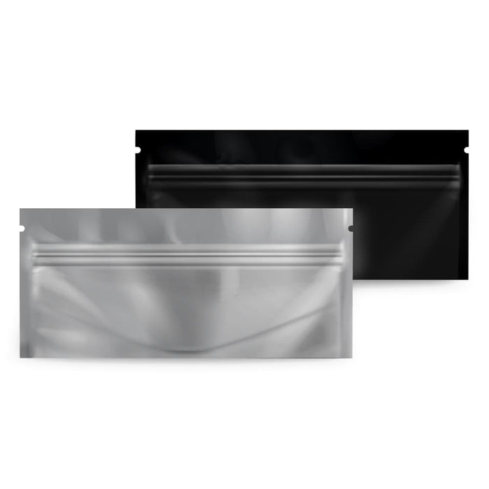 Loud Lock Pre Roll Mylar Smell Proof Vacuum Seal Bags - 1,000 Count, Black/Clear