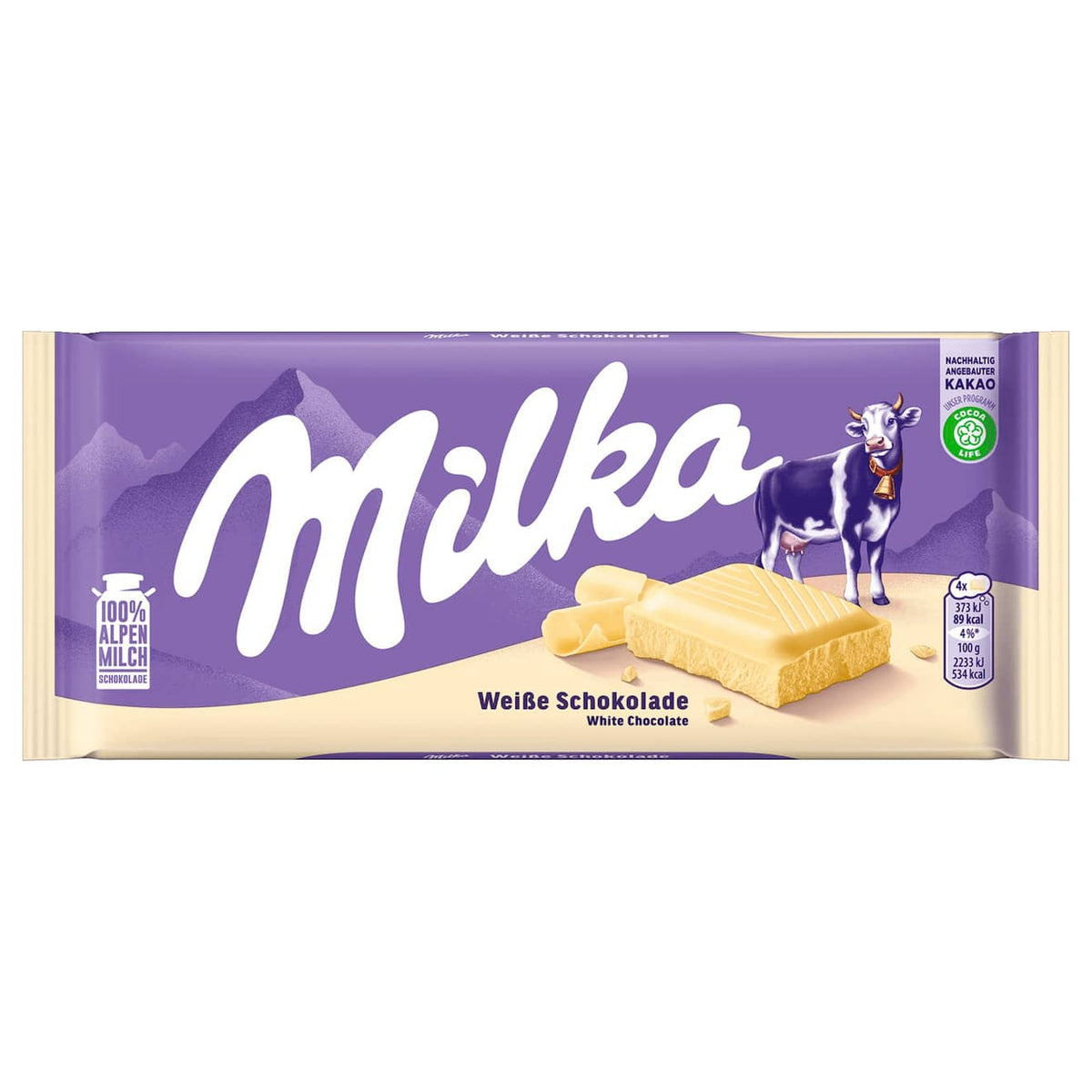 Milka White Chocolate 90g (HUNGARY) - Discreet Smoker