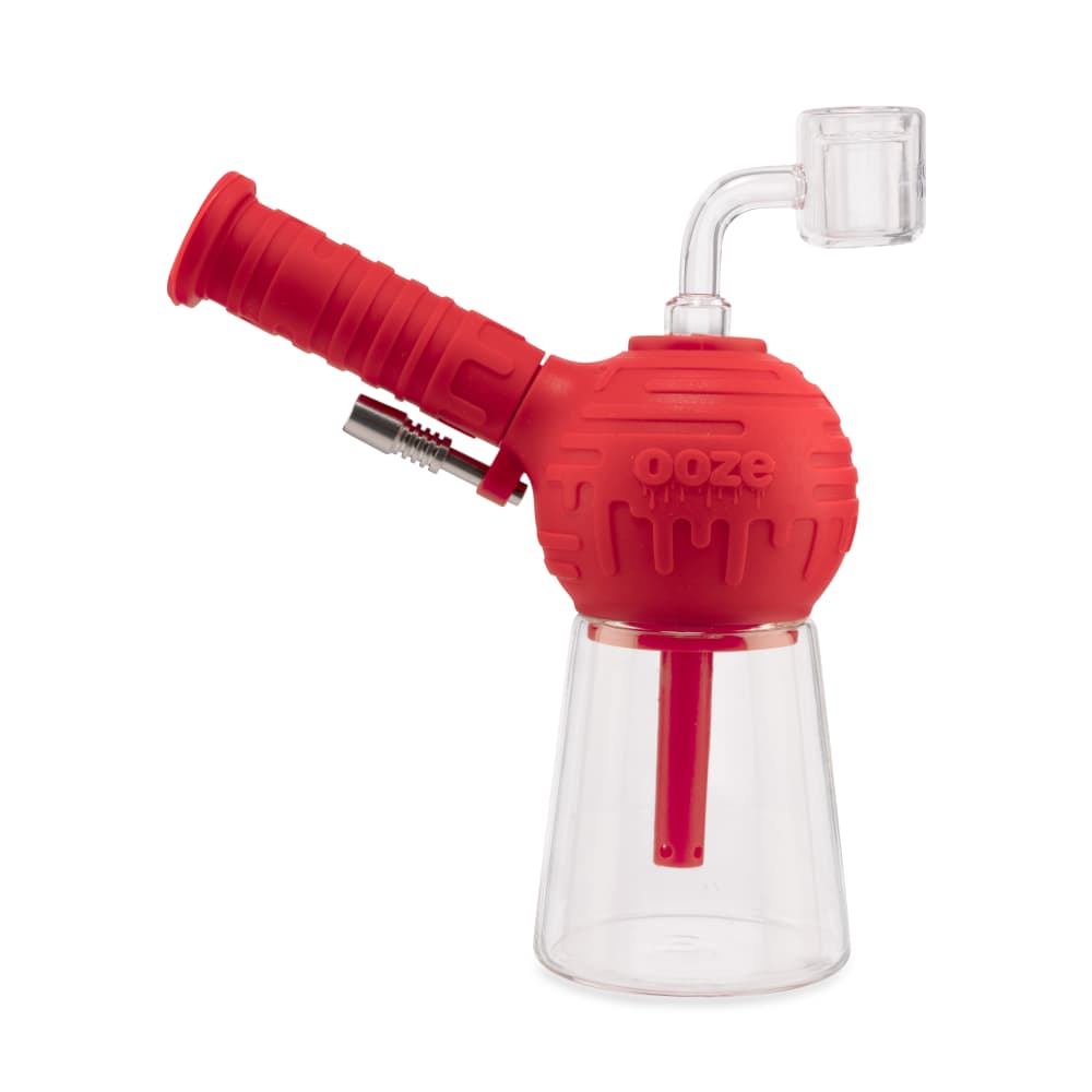 Ooze Blaster Silicone Glass 4-in-1 Hybrid Water Pipe and Dab Straw